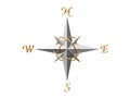Silver Compass Royalty Free Stock Photo