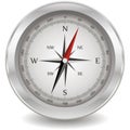 Silver compass Royalty Free Stock Photo