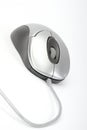 Silver computer mouse Royalty Free Stock Photo