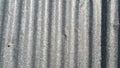 Silver corrugated metal sheet texture background