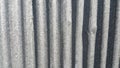 Silver corrugated metal sheet texture background