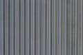 Silver  corrugated metal texture ,  strip pattern Royalty Free Stock Photo