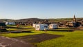 Silver Craig`s Caravan Park over looking the scottish town of Kirkcudbright