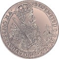 Silver crown thaler of Sigismund III Vasa Royalty Free Stock Photo