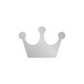Silver crown icon illustration Royalty Free Stock Photo