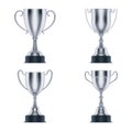 Silver cup award, champion trophy prize, 3D