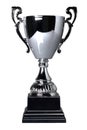 Silver cup trophy isolated Royalty Free Stock Photo