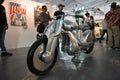 Silver customized motorcycle at 2nd Ride Ph in Pasig, Philippines