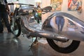 Silver customized motorcycle at 2nd Ride Ph in Pasig, Philippines