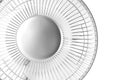 Silver desk fan