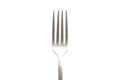 Silver dining fork isolated on white background Royalty Free Stock Photo