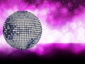 Silver disco ball background