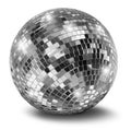 Silver disco mirror ball Royalty Free Stock Photo