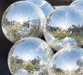Silver disco mirror ball Royalty Free Stock Photo