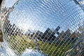 Silver disco mirror ball Royalty Free Stock Photo