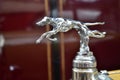 Silver dog logo on a car in Beaulieu Motor Museum
