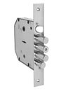 Silver door latch lock