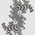 Silver dragon fractal, geometries, shapes, fractal design, texture