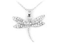 Silver Dragonfly Necklace