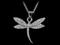 Silver Dragonfly Necklace