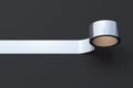 Silver duct tape roll Royalty Free Stock Photo