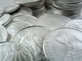 Silver Eagle $1 U.S. Bullion Coins Royalty Free Stock Photo