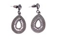 Silver earings Royalty Free Stock Photo