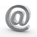 Silver email Royalty Free Stock Photo