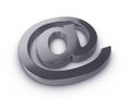 Silver email symbol Royalty Free Stock Photo