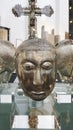 Silver Embossed Reliquary head from St. Andrew Cathedral, Amalfi Coast, Italy