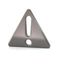 Silver exclamation danger sign