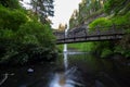 Silver Falls Bridge Royalty Free Stock Photo