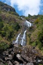 Silver Falls coming over the mountain in Sapa Royalty Free Stock Photo