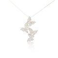 Silver fashion pendant on white