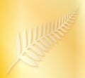 Silver Fern of New Zealand Background Royalty Free Stock Photo