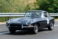 Piacenza, Italy, 25th Silver Flag historical car parading Jaguar E type Royalty Free Stock Photo