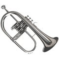 Silver Flugelhorn Royalty Free Stock Photo