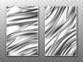 Silver foil crumpled metal texture background Royalty Free Stock Photo