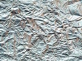 Silver foil surface. Texture or background concept Royalty Free Stock Photo