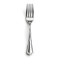 Elegant Silver Fork Isolated on a White Background for Culinary Use Royalty Free Stock Photo