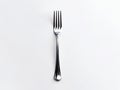 Silver fork isolated on white background Royalty Free Stock Photo