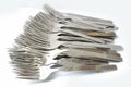 Silver Forks Royalty Free Stock Photo