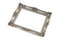 Silver frame in perspective Royalty Free Stock Photo