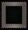 Silver frame Royalty Free Stock Photo