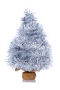 Silver garland tree Royalty Free Stock Photo