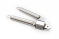 Silver garlic press