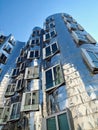 Silver Gehry Bauten in Germany in Duesseldorf, here the white building