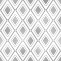 Silver geometric seamless pattern. Abstract background with subtle squares shape. Modern stylish silver texture. Graphic element p Royalty Free Stock Photo