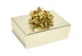 Silver Gift Box Royalty Free Stock Photo