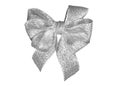Silver gift decoration six loops bow